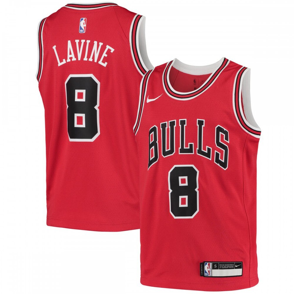 Zach LaVine Chicago Bulls Youth 2020/21 Swingman Jersey - Icon Edition - Red-Pro Kit Vault | Brand New 26/27 Sports Jerseys